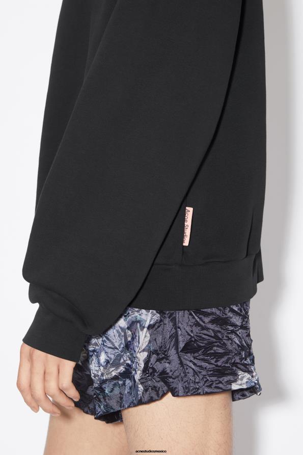 Acne Studios vestir negro 0T4HT984 suéter de cuello redondo