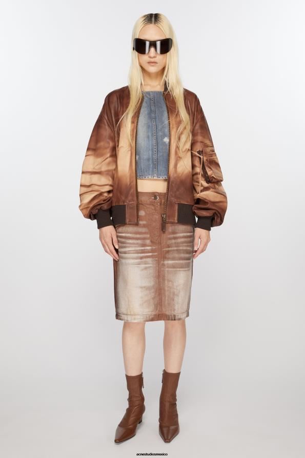 Acne Studios calzado marrón coñac 0T4HT621 botines de tacón