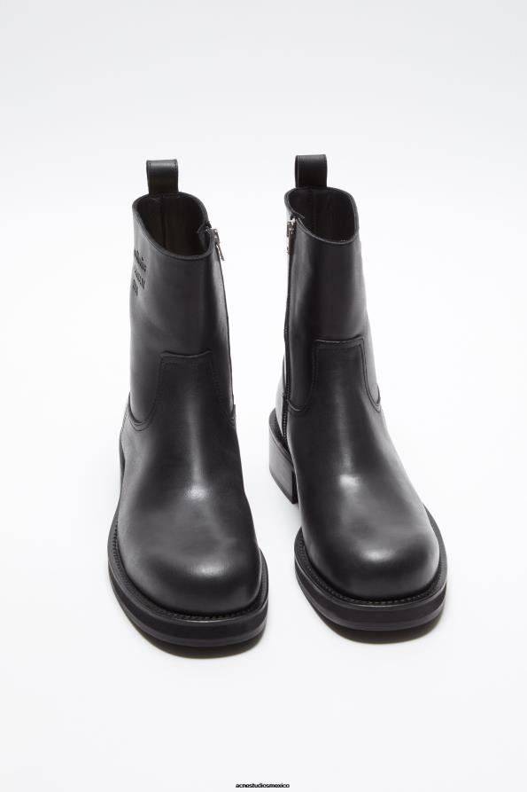 Acne Studios calzado negro 0T4HT1215 botas de cuero encerado