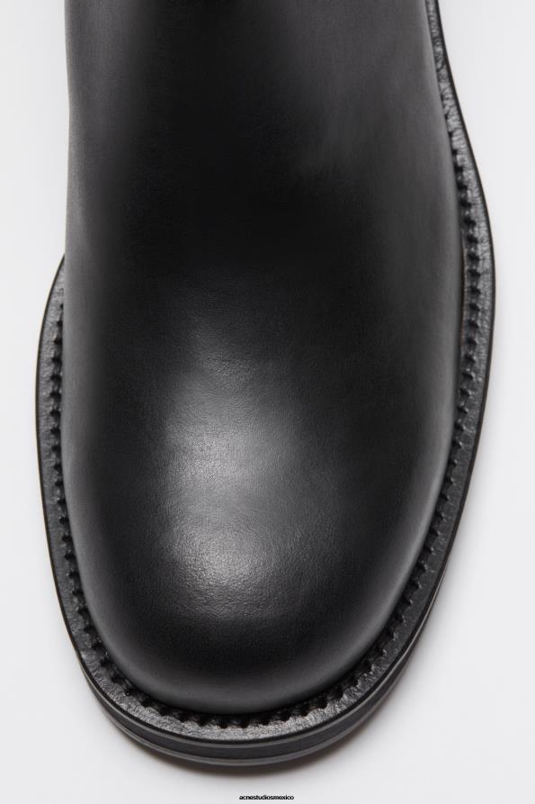 Acne Studios calzado negro 0T4HT1215 botas de cuero encerado