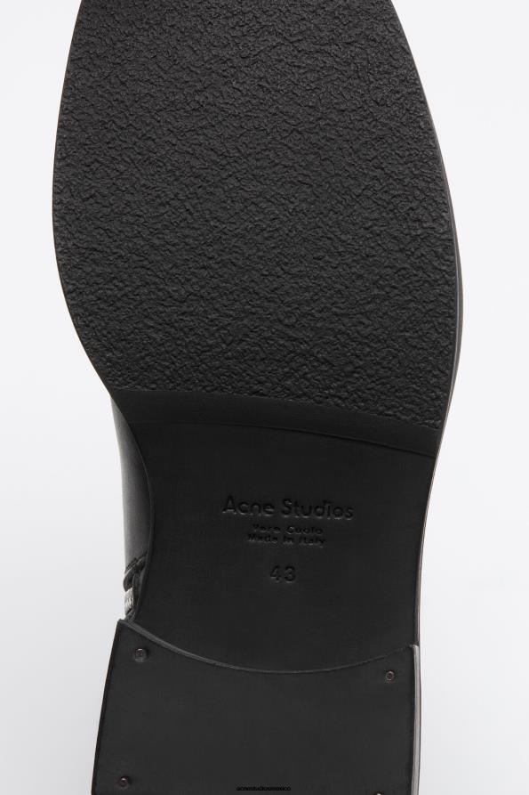 Acne Studios calzado negro 0T4HT1215 botas de cuero encerado