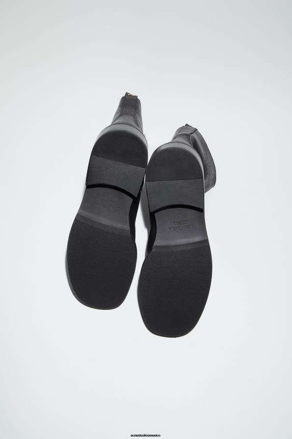 Acne Studios calzado negro 0T4HT1217 botas bajas de cuero brillante