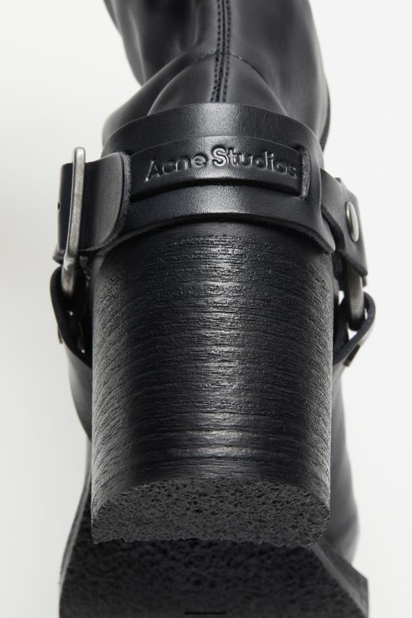 Acne Studios calzado negro 0T4HT443 botas con hebilla