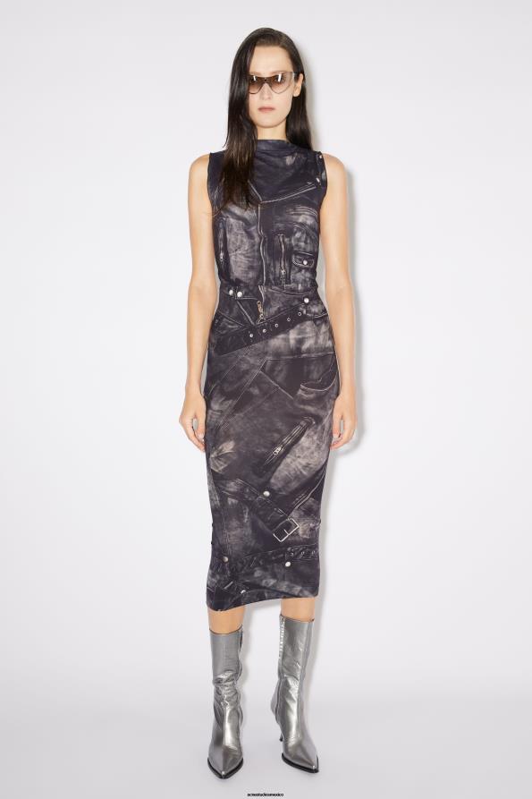 Acne Studios calzado plata 0T4HT684 botas de tacón de cuero