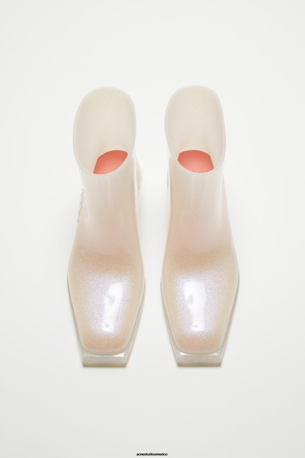 Acne Studios calzado transparente/plata 0T4HT876 botines de goma