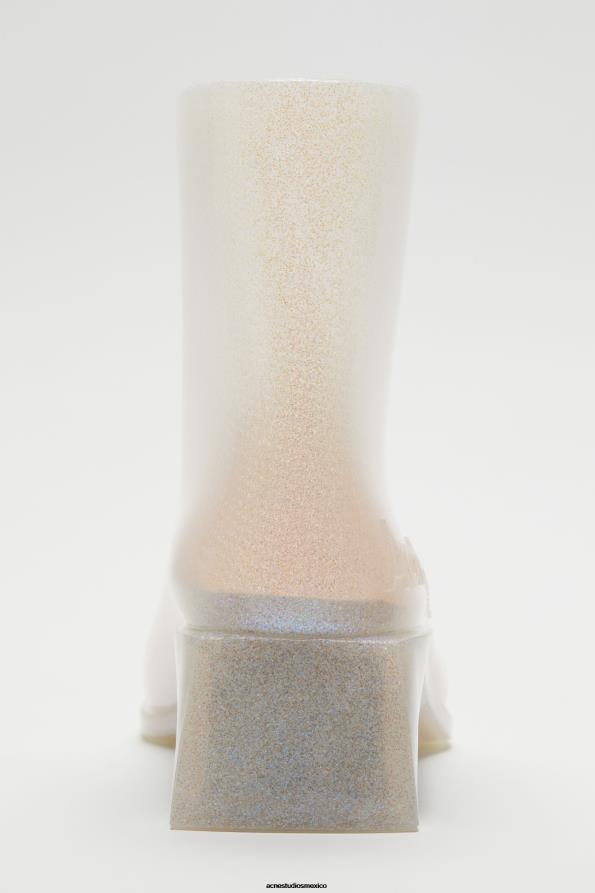Acne Studios calzado transparente/plata 0T4HT876 botines de goma
