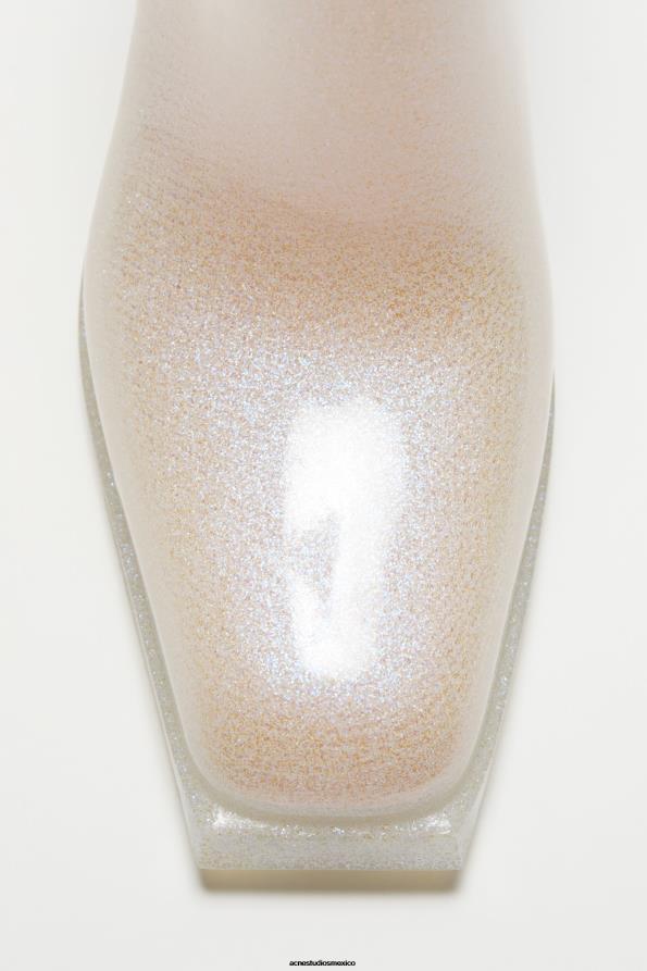 Acne Studios calzado transparente/plata 0T4HT876 botines de goma