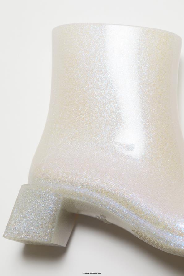 Acne Studios calzado transparente/plata 0T4HT876 botines de goma
