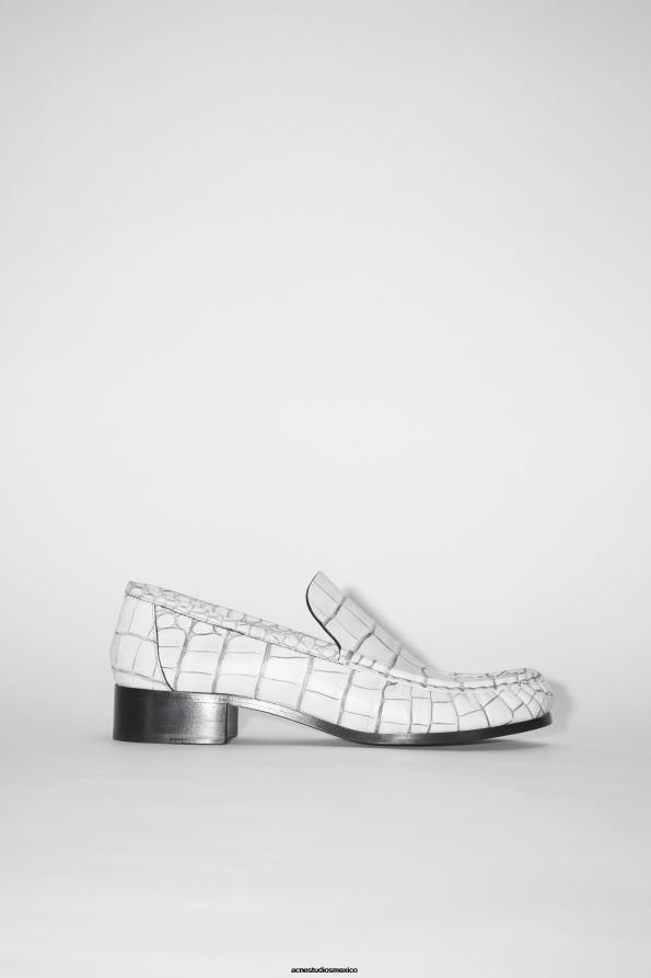 Acne Studios calzado blanquecino 0T4HT808 mocasines de cuero