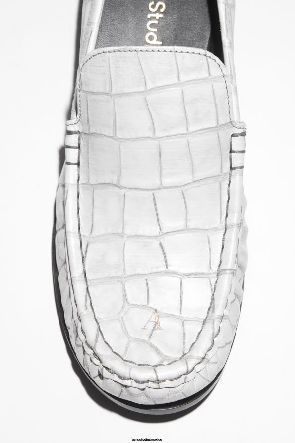 Acne Studios calzado blanquecino 0T4HT808 mocasines de cuero