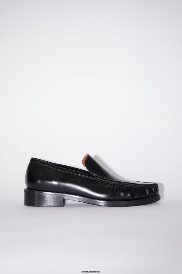 Acne Studios calzado negro 0T4HT1218 mocasines de cuero