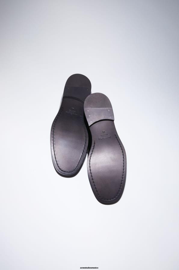 Acne Studios calzado negro 0T4HT1218 mocasines de cuero