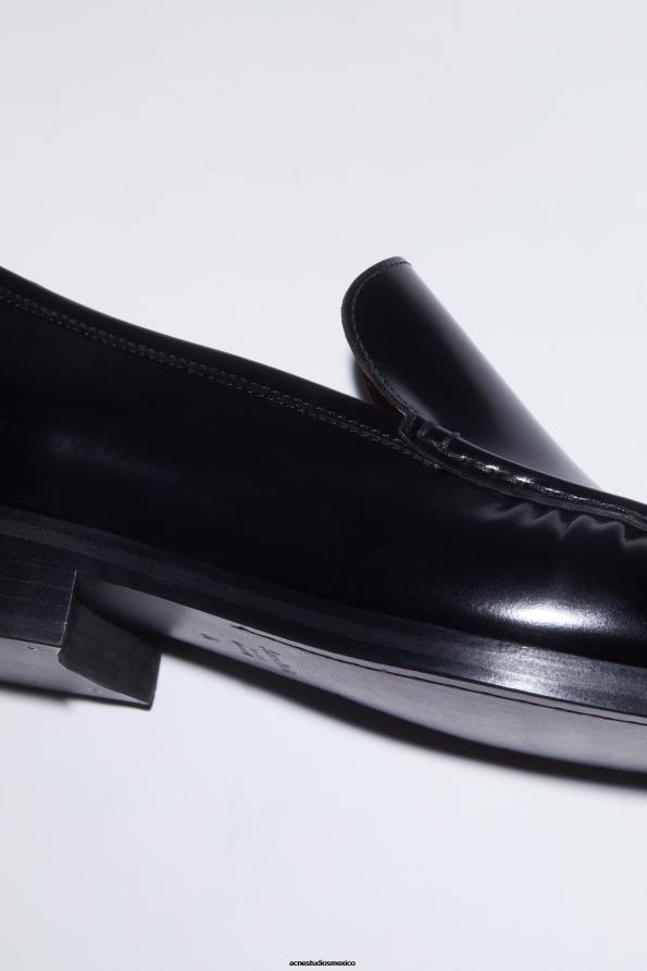 Acne Studios calzado negro 0T4HT1218 mocasines de cuero