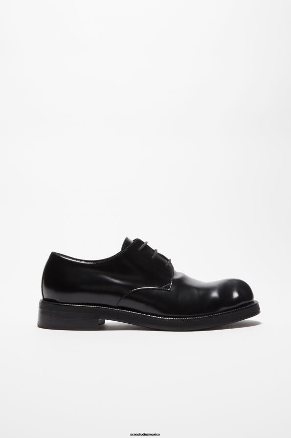 Acne Studios calzado negro 0T4HT1221 zapatos derby de cuero