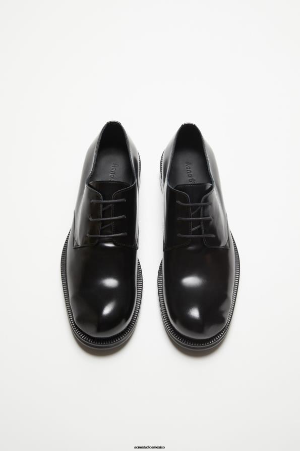 Acne Studios calzado negro 0T4HT1221 zapatos derby de cuero