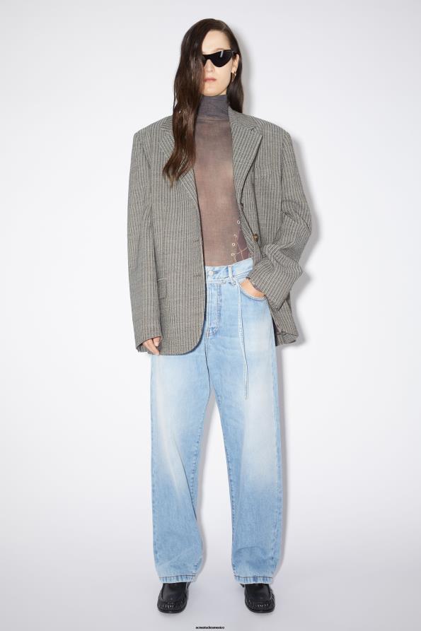 Acne Studios calzado negro 0T4HT491 mocasines de cuero