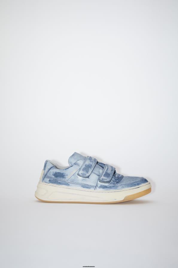 Acne Studios calzado azul medianoche 0T4HT543 zapatillas con tira de velcro