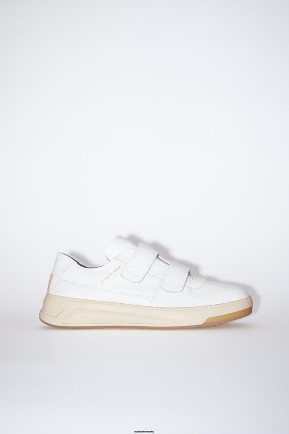 Acne Studios calzado blanco 0T4HT1224 zapatillas con tira de velcro