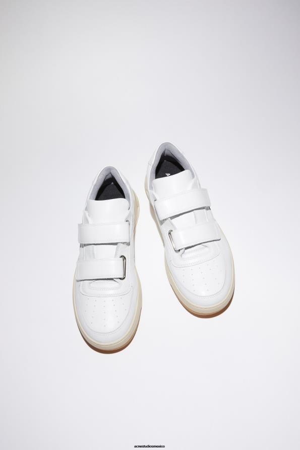 Acne Studios calzado blanco 0T4HT833 zapatillas con tira de velcro