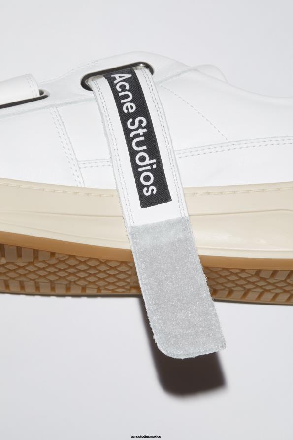 Acne Studios calzado blanco 0T4HT833 zapatillas con tira de velcro
