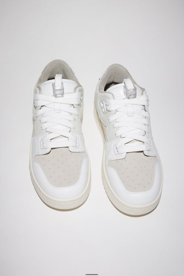 Acne Studios calzado blanco/blanquecino 0T4HT1225 zapatillas bajas de cuero