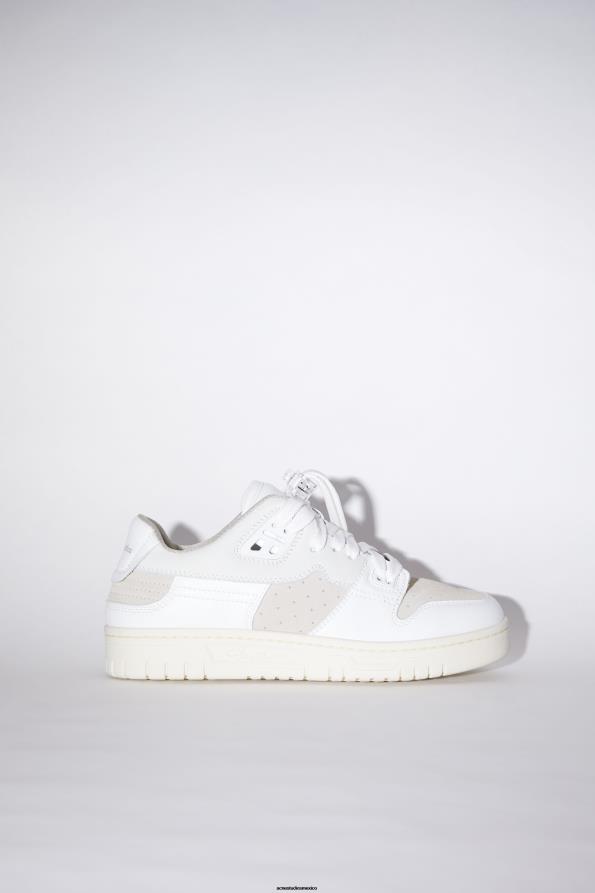 Acne Studios calzado blanco/blanquecino 0T4HT834 zapatillas bajas de cuero