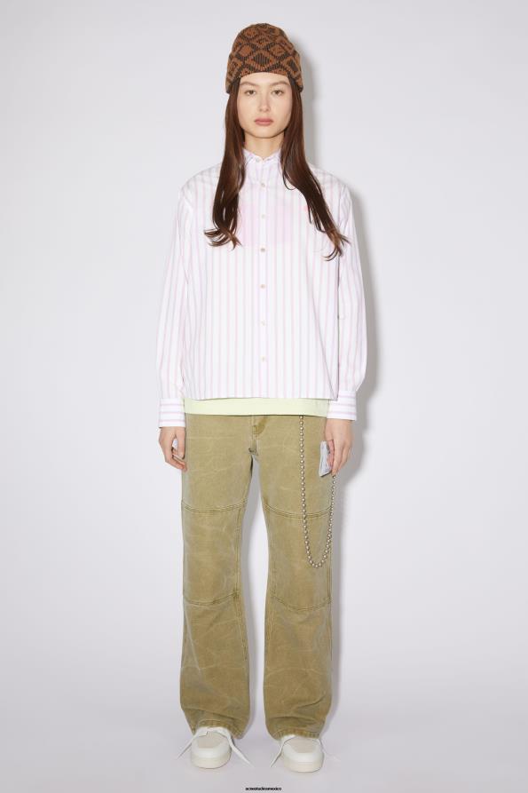 Acne Studios calzado blanco/blanquecino 0T4HT834 zapatillas bajas de cuero