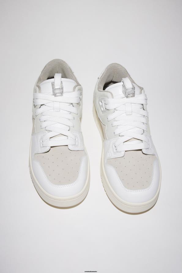 Acne Studios calzado blanco/blanquecino 0T4HT834 zapatillas bajas de cuero