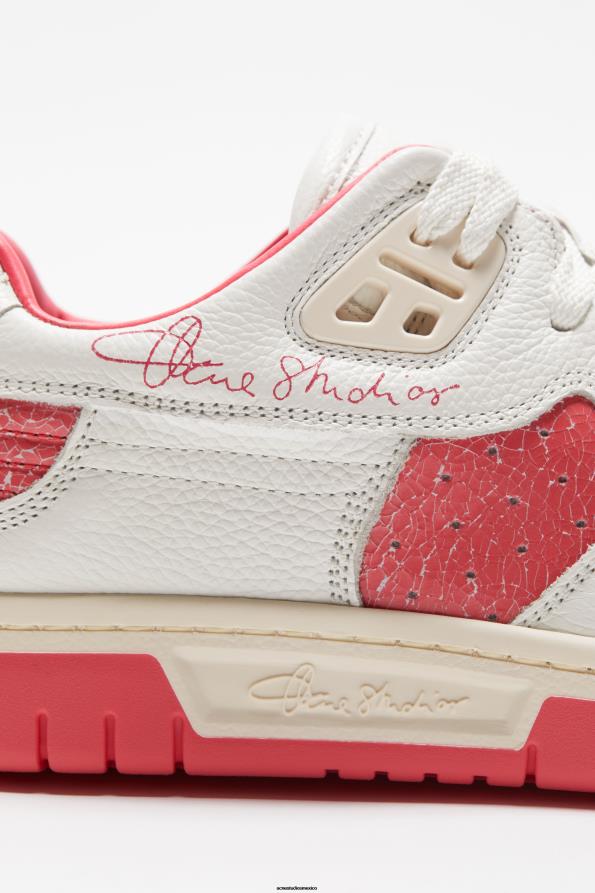 Acne Studios calzado blanco/rosa eléctrico 0T4HT799 zapatillas bajas