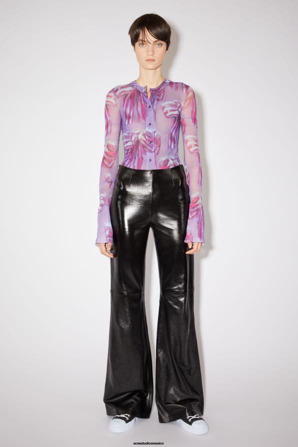 Acne Studios calzado negro/blanco roto 0T4HT505 zapatillas bajas