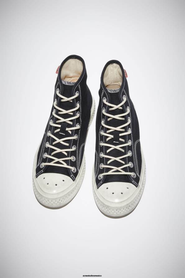 Acne Studios calzado negro/blanco roto 0T4HT514 altas zapatillas de deporte superiores