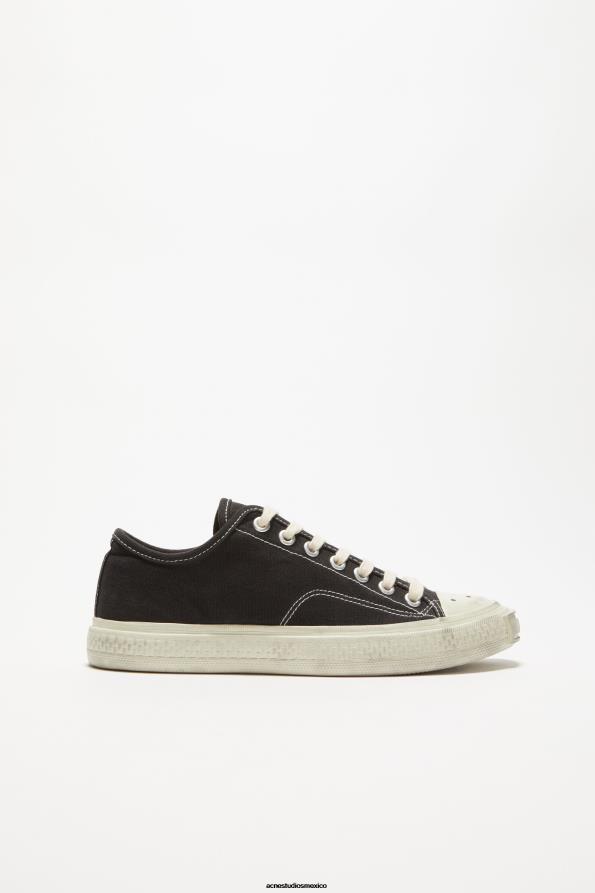Acne Studios calzado negro/blanco roto 0T4HT528 zapatillas bajas