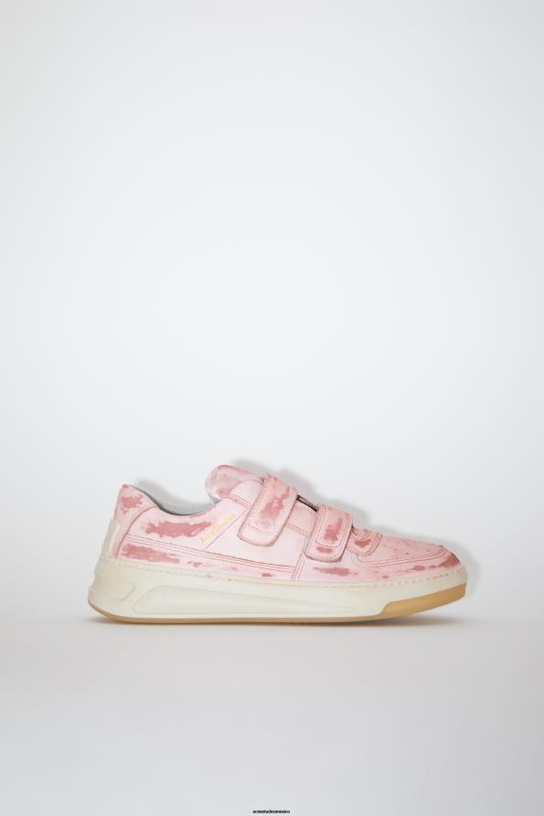 Acne Studios calzado rosa antiguo 0T4HT733 zapatillas con tira de velcro